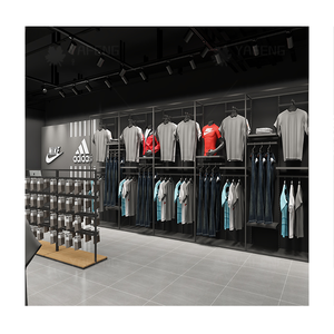 ชั้นวางโชว์เสื้อผ้าโลหะทนทานทันสมัยออกแบบตามต้องการสำหรับภายในร้าน<span class=keywords><strong>เสื้อผ้า</strong></span> - Product Image 3