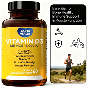 Cápsulas de Gel Suave Sin Gluten con Vitamina D3 OEM, 60 Unidades, Suplemento Dietético para Adultos con Apoyo Inmunológico, 2 por Porción - Product Image 5