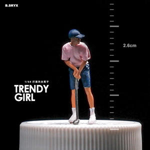 Mini Golf Hommes 1/64 Résine Poupée Modèle Nouvelle Condition Macro Caractère Sable Table Photographie Scène Petite Personne En Gros - Product Image 6