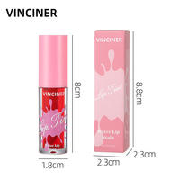 Nouveauté 6 couleurs de rouge à lèvres liquide Brillant à lèvres antiadhésif pour le maquillage Cosmétiques Teinté Eau Brillant à lèvres mat