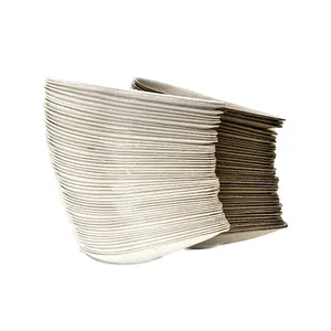 Biodegradable long rectangle square plat flat disposable bagasse paper food plates