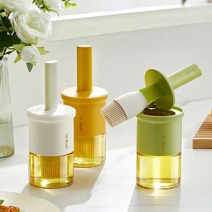 300ML Multifunction Home Kitchen Use Removable Handle Food Grade Oil Dispenser <b>Bottle</b> with Silicone <b>Brush</b> - Product Image 2