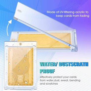 Nouveau Porte-badge NOVISON Premium de qualité supérieure en plastique rigide ultra-transparent pour cartes de sport et de collection - Product Image 2