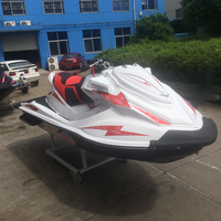 Jet ski de course à grande vitesse en fibre de verre 4 temps 1400CC, bateau à moteur pour sports nautiques avec turbocompresseur pour 2 personnes