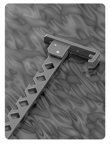 Séchoir à linge mural rectangulaire en aluminium à un seul niveau, type dissimulé, couleur personnalisable, pour cuisine et <span class=keywords><strong>salle</strong></span> <span class=keywords><strong>de</strong></span> <span class=keywords><strong>bain</strong></span> - Product Image 4