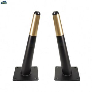 Pieds de canapé en fer robustes pour usage extérieur et hospitalier, finition chromée, tailles et couleurs personnalisables, support de mobilier - Product Image 3