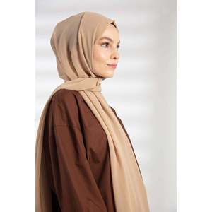 ผ้าคลุมไหล่ชีฟองสำหรับผู้หญิง ผ้าโพลีเอสเตอร์มิงค์สีพื้นยาว - Product Image 1