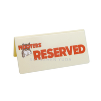 Support de plaque de nom de bureau en acrylique PMMA avec logo personnalisé, 5x3, horizontal, incliné, panneau de signalisation