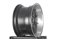 Jantes en alliage noires à lèvre usinée, style deux pièces, 5 branches, à déport profond, 16x7.5J 16x8.75 pouces, 4x100 4x114.3 8x100 8x114.3, jantes Tuner