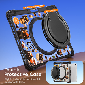 Bán buôn chống sốc gồ ghề lai TPU trường hợp máy tính bảng cho <span class=keywords><strong>iPad</strong></span> Pro thế hệ thứ 11 2022 đôi bảo vệ bìa với dây đeo tay - Product Image 4