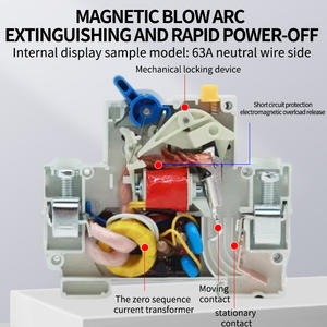 Chmshdg 30mA 2P25A RCBO สวิตช์ป้องกันการรั่วไหลขนาดเล็ก RCBO 2 P เบรกเกอร์สอง <span class=keywords><strong>DZ47LE</strong></span> สวิตช์เบรกเกอร์ทั้งหมด - Product Image 2