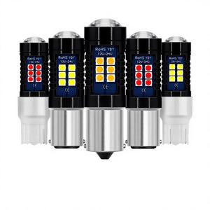 ไฟเลี้ยวเบรกกำลังสูง 10W 15smd 3030 Canbus ไม่ต้องติดตั้งอุปกรณ์เสริม สีขาวธรรมชาติ ใช้ได้กับรถยนต์ทั่วไป 12V 24V 1156 1157 7440 รับประกัน 12 เดือน - Product Image 2