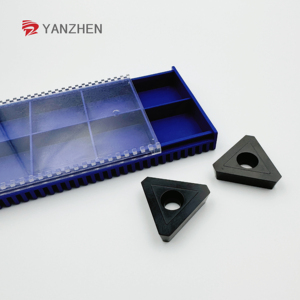 Yanzhen TPEX3307 Fresa de alta precisión Herramienta de corte de acero de aleación resistente al desgaste Insertar HRC65HRC 10-12 Ángulo de hélice - Product Image 3