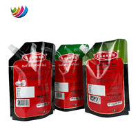 Impression personnalisée Tomate Piment Sauce Ail Ketchup Stand up Sac d'emballage pochette à bec