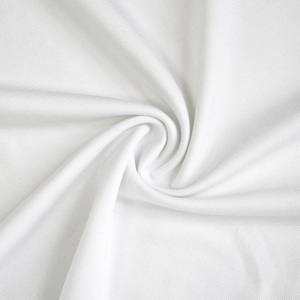 Usine personnalisée haute élastique mèche antistatique 340gsm 83% Polyester 17% Spandex lait <span class=keywords><strong>soie</strong></span> <span class=keywords><strong>Jersey</strong></span> tissu pour vêtements <span class=keywords><strong>de</strong></span> Yoga - Product Image 2