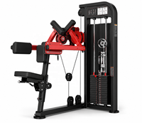 Machine professionnelle commerciale à charge par pignon pour soulevé latéral assis, appareil d'isolement des deltoides latéraux pour équipement de musculation en salle de sport