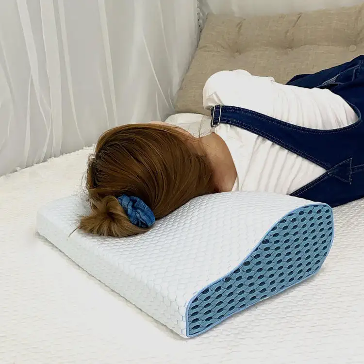 Bantal ranjang penghilang rasa sakit, tidak beracun kamar tidur Super lembut nyaman busa memori panjang untuk tempat tidur