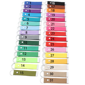 Color DIY Embroidered Polyester Lanyard Water Cup Keychain Woven Ribbon for Promotions