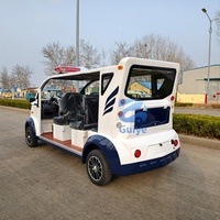 Voiture de patrouille électrique professionnelle multicolore 5-8 places pour la sécurité des hôtels, des villas, des propriétés et des petits terrains de golf
