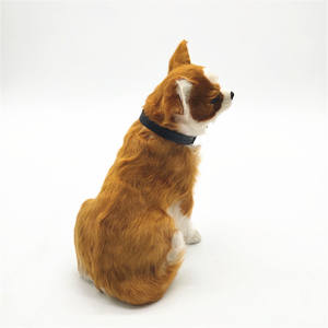 Simulación Animal Chihuahua mascota perro piel Animal mascota modelo pie Squat perro para decoración del hogar - Product Image 3
