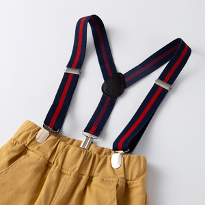 Pantalon pour enfants, nouveau modèle, pantalon bébé, jean kaki pour garçons avec bretelles, provenance Chine - Product Image 5