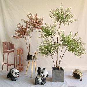 Árbol Artificial Minimalista de Nandina, Bambú Artificial Elegante para Decoración de Hogar u Oficina de Lujo, Vegetación Contemporánea para Interiores - Product Image 1