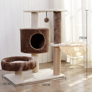 GMTPET Eco-Friendly Sisal <strong>Cat</strong> <strong>Climbers</strong> Post Climbing Scratching Small Sleep Spoon <strong>Cat</strong> Tree Carton Packaging - Product Image 2