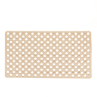 Tapis de bain à bulles solide YIJU OEM, écologique, antidérapant, en PVC, avec ventouses, stable, avec trous de drainage