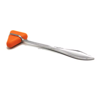 Marteau de médecin FUKANG, marteau de percussion triangulaire manuel, acier inoxydable, certifié CE, hôpital, clinique, diagnostic du genou
