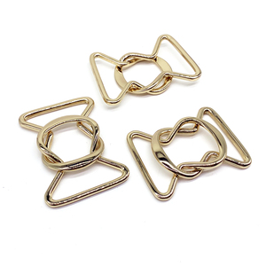 Venta al por mayor de fábrica 1-1/2 \ "Hot Fancy 8 hebillas de cinturón de aleación de zinc 38mm junta de bloqueo interior elástica dos piezas - Product Image 3