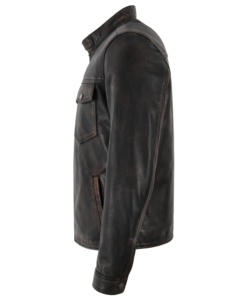 Veste en cuir Nappa noir véritable 100% sur mesure pour homme, logo personnalisé, marque privée, fabricant OEM, vente en gros, luxe - Product Image 3