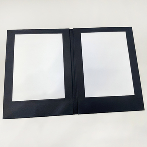 Custom Size Double Page Light Up Menu Black Led Menu Book Cover Table Lighting Menu <b>Board</b> Holder - Product Image 3