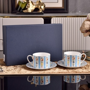 Juego de Té de Porcelana de Hueso de Cerámica de Estilo Europeo, Ligero y de Lujo, Clásico, Ecológico, con Color Personalizado, en Caja de Regalo para la Tarde - Product Image 4