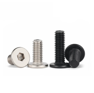 Tornillos de Cabeza Avellanada Hexagonal de Acero al Carbono Grado 10.9, DIN7991, Tornillos Allen, Tamaños M1.6, M2, M2.5, M3, Superficie Negra - Product Image 2