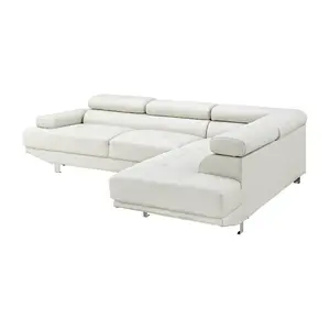 New Design L Shaped Sectional Sofa Luxury Furniture Set Living Room Leather Corner Sofa