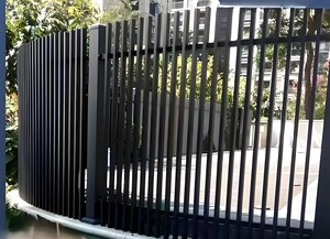 कस्टम आधुनिक ऑस्ट्रेलियाई विला घोड़े बाड़ लगाना एल्यूमीनियम ऊर्ध्वाधर ब्लेड अनुकूल मौसम प्रतिरोधी 3 डी मॉडलिंग सेवा यार्ड - Product Image 5