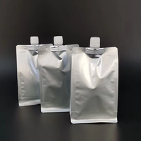Échantillon Gratuit – Sachet à Bec Verseur en Aluminium Réutilisable à Fond Plat pour Boissons, Idéal pour Petites Quantités – Emballage Pratique