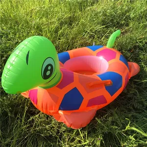Inflatable Swimming Circle Children's <b>Pool</b> Floating Bed Water Entertainment Facilities Featuring Animal Patterns for Leisure - Product Image 3