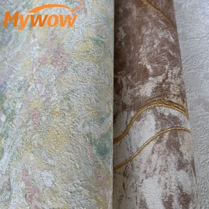 MyWow bunte Marmor Plain geprägte strukturierte Wand verkleidung Luxus 3D Big Wallpaper Roll PVC Wallpaper für die Inneneinrichtung