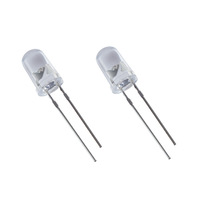 Lentille dôme 3MM/5MM DIP LED lampes trou diffus LED rondes Diodes électroluminescentes blanc/rouge/bleu/jaune/orange/vert/7 couleurs Flash