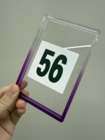 Protecteur en TPU dégradé Px avec plaque arrière transparente pour les étuis de cartes à collectionner TAG
