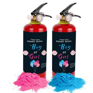 Extintor de incêndio em pó biodegradável blaster 1kg/2.5kg surpresa gênero revelar rosa azul fumaça spray