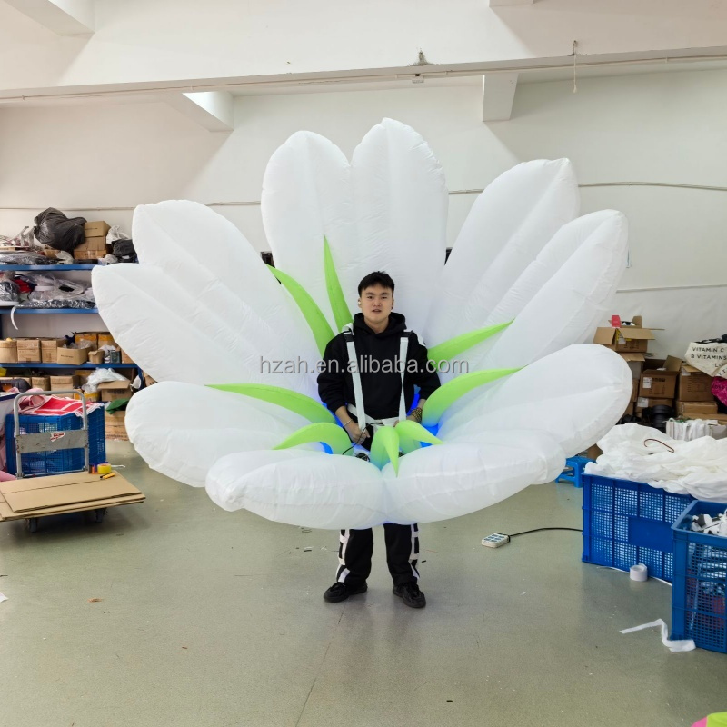 Rainbow Color Inflatable Flamingo Puppet Giant