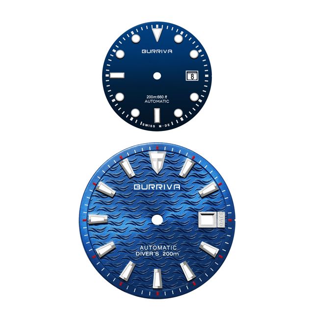 BURRIVA OEM ODM Personal Design Customized Watch Dial Luminous 20-Year Manufacturer High Quality Factory Mechanical Watch Parts