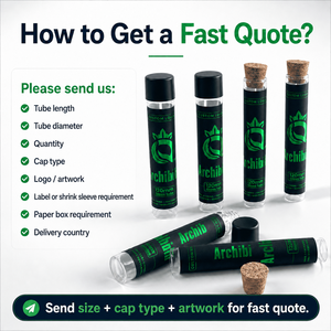 Child Resistant Design Herbal Wraps Cone <strong>Tubes</strong> Custom 1 Gram King Size <strong>Pre</strong> Herbal <strong>Roll</strong> Packaging Glass <strong>Tube</strong> With Screw Cap - Product Image 6
