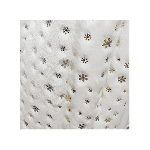 HG24004 Étoile pailletée argentée imprimée 100% polyester tissu <span class=keywords><strong>polaire</strong></span> en peluche de flanelle corail super doux et chaud - Product Image 1
