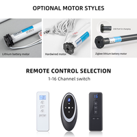 Stores enrouleurs électriques Alexa Google Tuya Bluetooth WiFi, moteur à économie d'énergie, télécommande, intérieur, UV