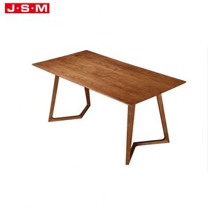 Thiết Kế Mới Sang Trọng Bắc Âu Hiện Đại Phòng Ngoài Trời Rắn Bằng Gỗ <span class=keywords><strong>6</strong></span> Chỗ Ngồi Bàn Ăn Đặt - Product Image 1