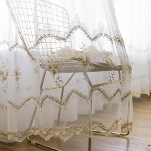 Tenda in voile trasparente per finestre fantasia merletto a prezzo di fabbrica Bindi per il soggiorno