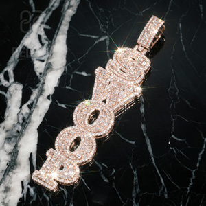 Pass Diamond <b>Tester</b> Vvs Moissanite 3D Vertical Name Pendant Men Custom Iced Out Baguette Diamond Hip Hop Letter Pendant Jewelry - Product Image 1